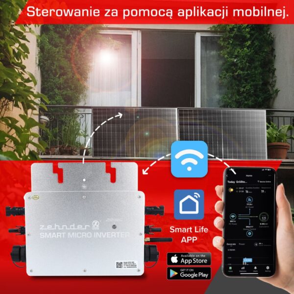 Zestaw solarny balkonowy - Zehnder BKW-800S Eco Logic Compact - obrazek 2